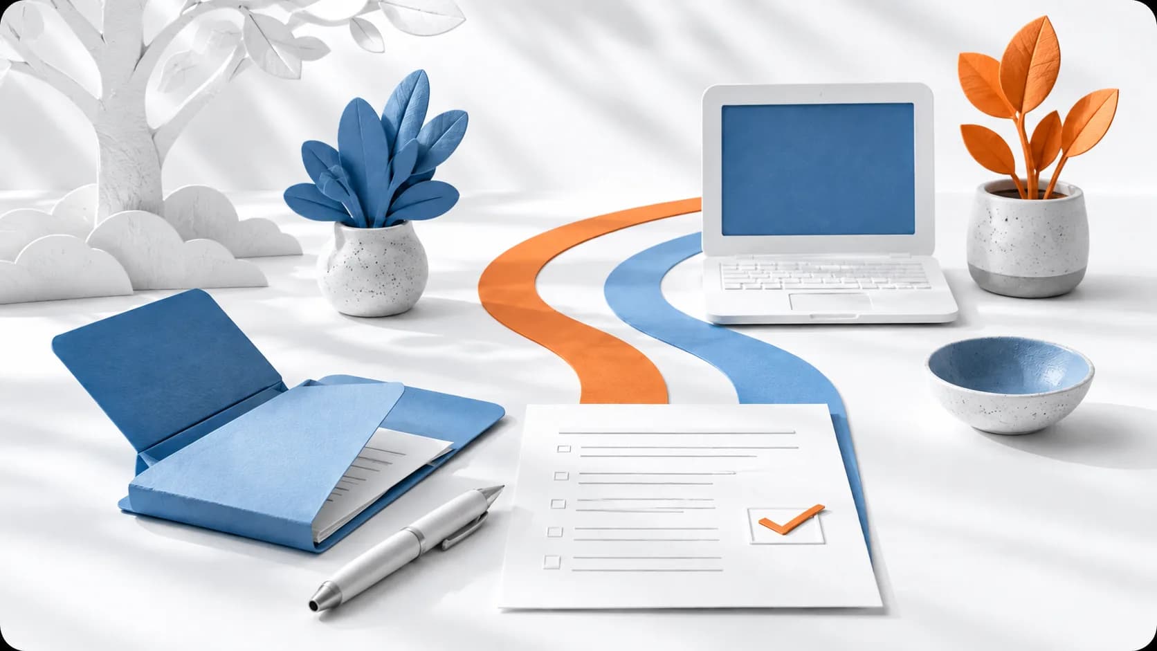 A clear choice path with accessible, abstract tools and records.